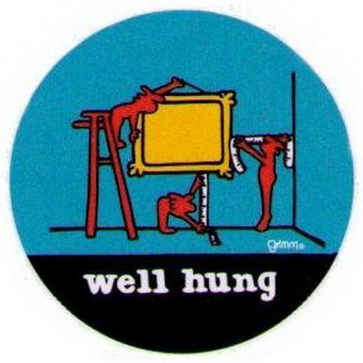 Well Hung Grimm Button GB3013
