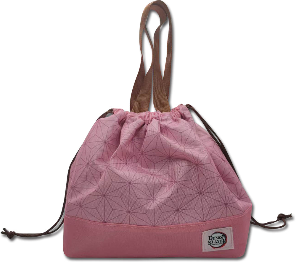 Demon Slayer Nezuko Pattern Anime Lightweight Pink Lunch Bag GE-13815