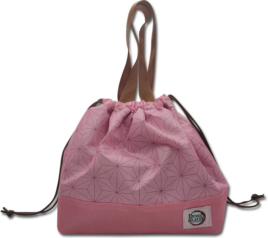 Demon Slayer Nezuko Pattern Anime Lightweight Pink Lunch Bag GE-13815