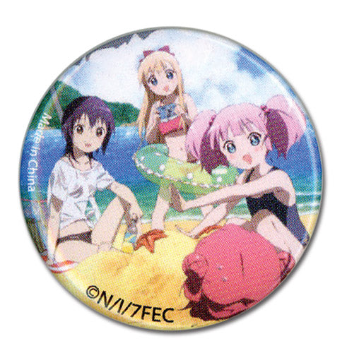 Yuri Yuri Beach Group Characters 1.25" Anime Button GE-16247