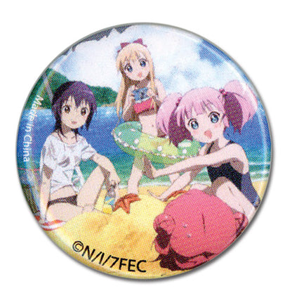 Yuri Yuri Beach Group Characters 1.25" Anime Button GE-16247