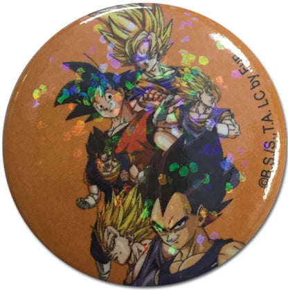 Dragon Ball Z Characters Glitter Licensed Anime Button GE-16880