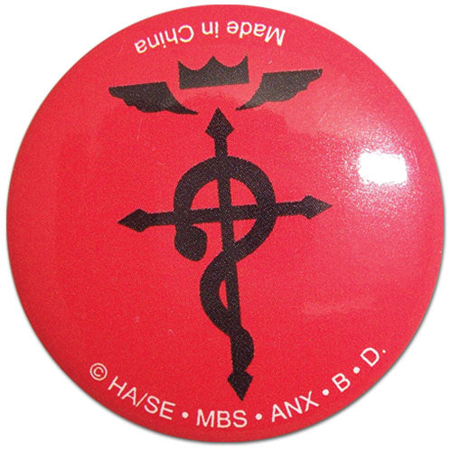 Full Metal Alchemist Flamel Symbol Icon Anime 1.25" Button GE-16926