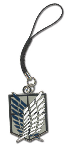 Attack On Titan Scouting Legion Emblem Symbol Anime Cell Phone Charm Keychain GE-17201
