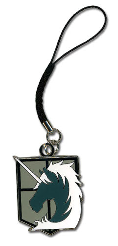 Attack On Titan Military Police Emblem Symbol Anime Cell Phone Charm Keychain GE-17203