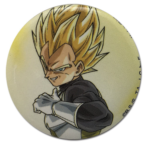 Dragon Ball Super SS Vegeta Ready To Fight Anime 1.25" Button GE-18465