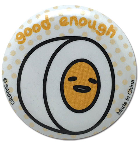 Gudetama Good Enough Anime 1.25" Button GE-19470
