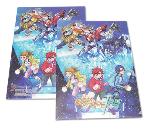 Gundam Build Fighters Try Group Anime File Folder GE-26473