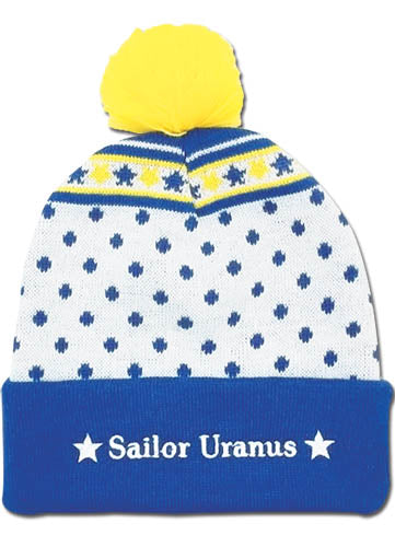 Sailor Moon Uranus Anime Blue & White Beanie Hat GE-32357