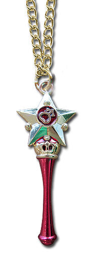 Sailor Moon Mars Moon Pen Anime Cosplay Necklace GE-36293