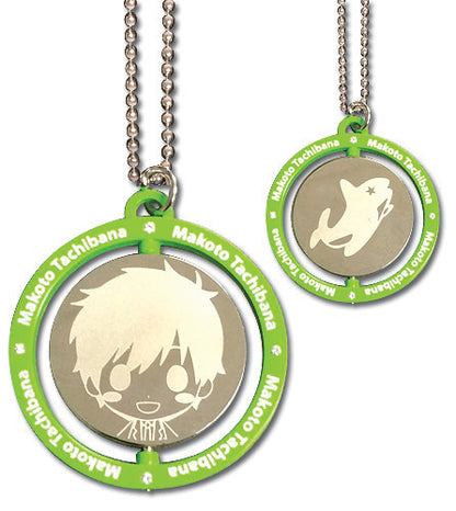 Free! Makoto Green Metal Anime Necklace GE-36389