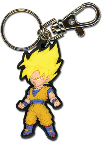 Dragon Ball SD SS Goku Anime PVC Keychain GE-36519
