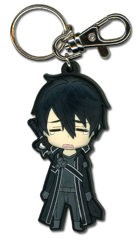 Sword Art Online Kirito Crying Anime PVC Keychain GE-36750