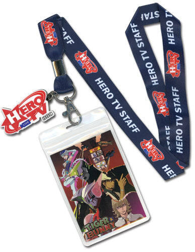 Tiger & Bunny Hero TV Anime Lanyard Neck Strap w/ Charm GE-37503