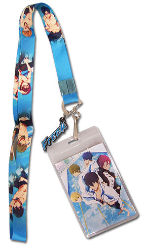 Free! Characters Logo Anime Lanyard Neck Strap w/ Charm GE-37650