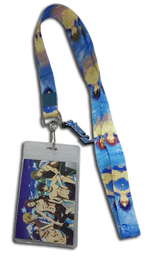 Free! Group In Swimming Pool Anime Lanyard Neck Strap w/ Charm GE-37827