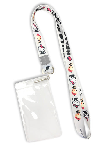 Hello Kitty Lineup White Anime Lanyard GE-38118