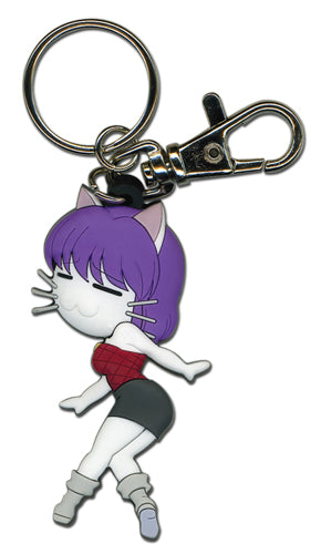 Black Cat Rinslet Cat Form Anime PVC Keychain GE-3834
