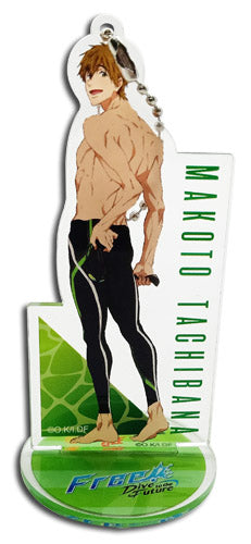 Free! Dive of The Future S3 Makoto Anime Acrylic Display Stand w/ Keychain GE-38696