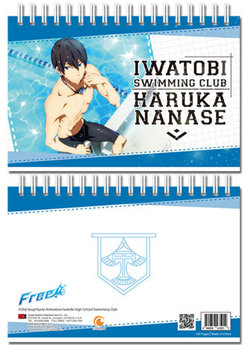Free! Iwatobi Swimming Club Haruka At Pool Anime Hardcover Notebook GE-43501