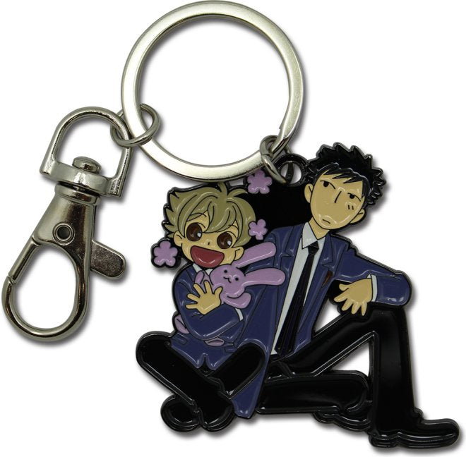 Ouran High School Host Club Honey & Mori Anime Metal Keychain GE-45432
