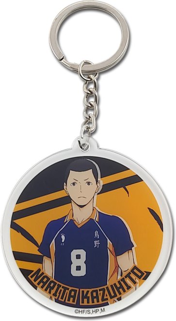Haikyu!! S4 Narita Kazuhito Anime Acrylic Circle Keychain GE-45756