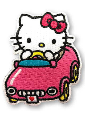Hello Kitty Driving Pink Car Anime Patch GE-44612