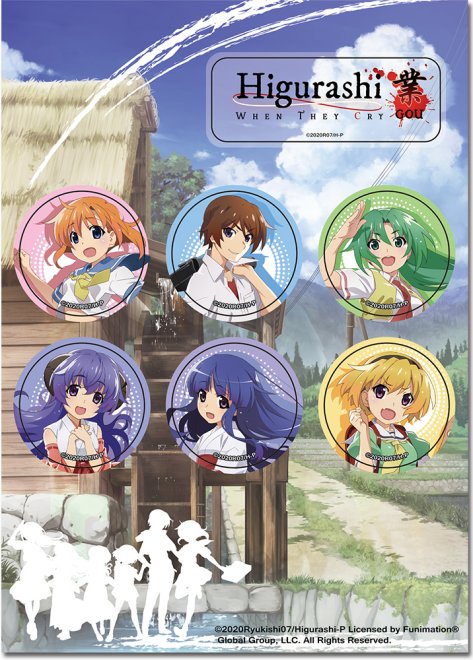 Higurashi When The Cry Anime Sticker Sheet GE-452069