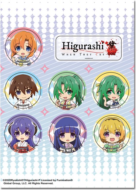 Higurashi When The Cry Anime Sticker Sheet GE-452070