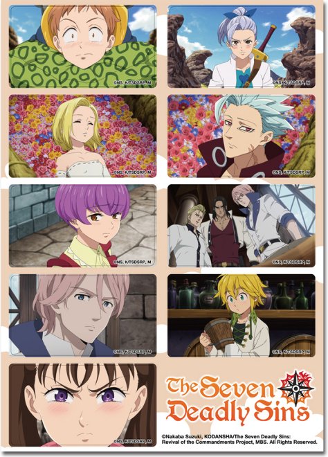 The Seven Deadly Sins Anime Sticker Sheet GE-452074