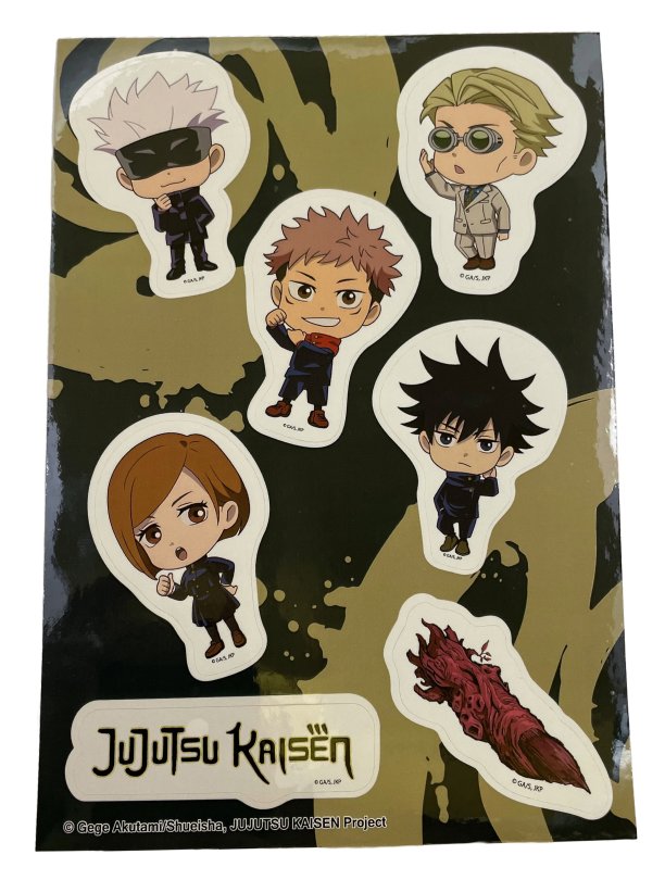 Jujutsu Kaisen Characters Die-Cut Anime Sticker Sheet GE-452104