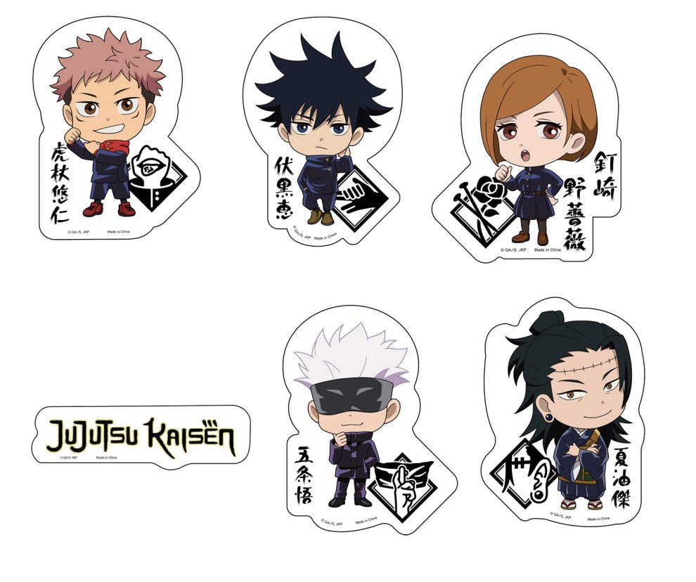 Jujutsu Kaisen Characters Die-Cut Anime Sticker Pack GE-452108