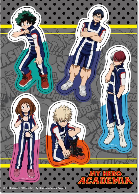 My Hero Academia Characters Die-Cut Anime Sticker Sheet GE-452112