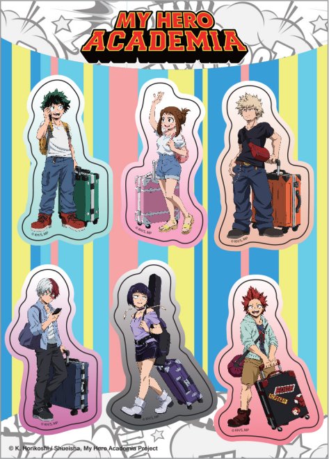 My Hero Academia Characters Die-Cut Anime Sticker Sheet GE-452114