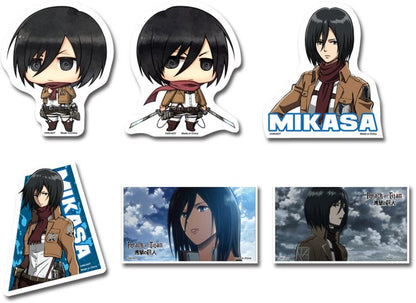 Attack On Titan Mikasa Die-Cut Anime Sticker Pack GE-452545