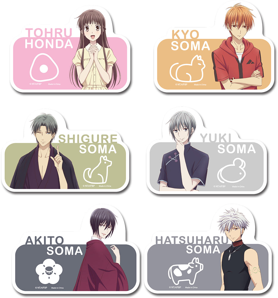 Fruits Basket Characters Die-Cut Anime Sticker Pack GE-452574