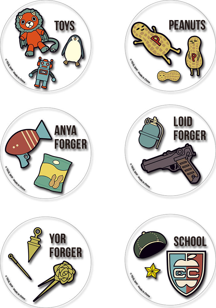 Spy Family Icon Transparent Die-Cut Anime Sticker Set GE-453753