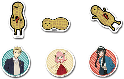 Spy Family SD Main Characters Die-Cut Anime Sticker Set GE-456108