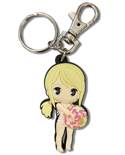 Fairy Tail Lucy Beach Ball Anime Metal Keychain GE-48301