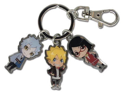 Boruto Naruto Next Generation Metal Charm Keychain Set GE-48463
