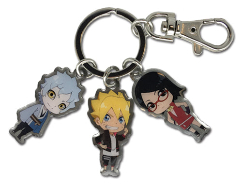 Boruto Naruto Next Generation Metal Charm Keychain Set GE-48463