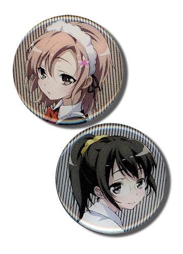 Haganai Rika & Yukimura Anime Metal Pin Set GE-50088