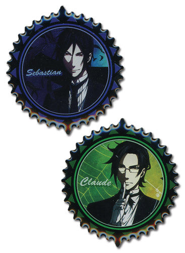 Black Butler 2 Claude & Sebastian Anime Metal Pin Set GE-50506