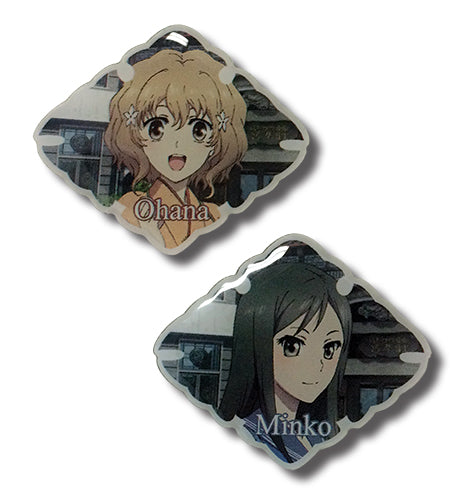 Hanasaku Iroha Ohana & Minko Anime Pin Set GE-50560