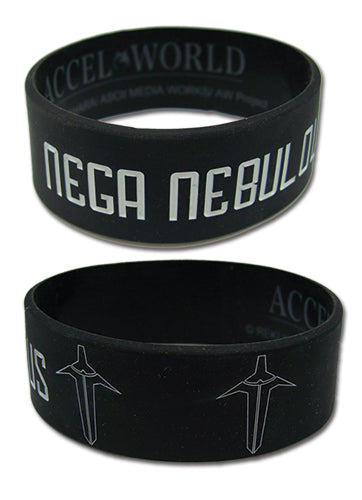 Accel World Nega Nebulus Black Anime PVC Wristband GE-54038
