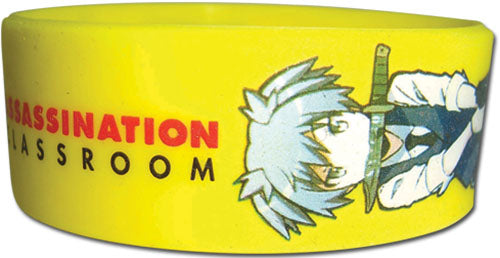 Assassination Classroom Nagasi Yellow Anime PVC Wristband GE-54274