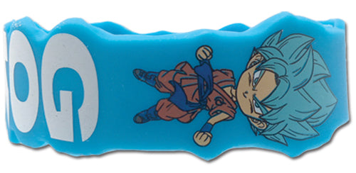Dragon Ball Super SS Goku Blue Bracelet Anime PVC Wristband GE-54517