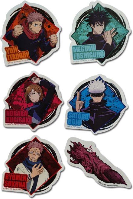 Jujutsu Kaisen Die-Cut Anime Sticker Pack GE-55987