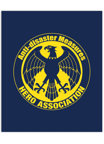 One Punch Man Hero Association Blue Anime Throw Blanket GE-57882