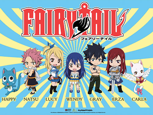 Fairy Tail Characters Anime Fabric Poster GE-77969